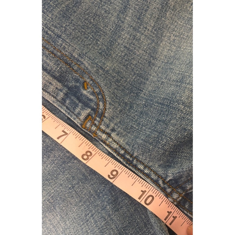 Abercrombie & Fitch 90s Slim Straight Ultra High Rise Distressed‎ Jeans 24 00R - Picture 4 of 6